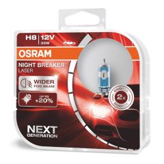 Halogenska žarnica Osram H8 12V 35W PGJ19-1 NIGHT BREAKER LASER / 2 kosa
