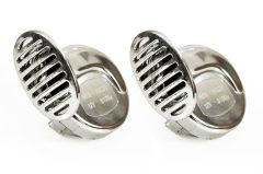 Kromirana zračna troblja CHR-01 / fanfare 410Hz-510Hz / 110dB / 12V / 2 kosa