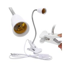 Gibljiva luč s stikalom / ležišče E27 / AC220V