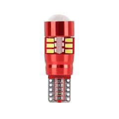 LED avto sijalka T10 / avto žarnica W2.1X9.5D, w5w, 194 / Hladno bela / 27 LED / 3014 / 2,5W = 18W / 12-24V / canbus / z uporom