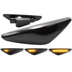 Dinamični LED smerokaz / BMW X3 X5 X6 / zatemnjen / DC12V / 2 kosa