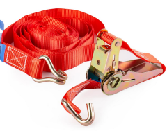 Tovorni zatezni / povezovalni trak (gurtne) / 4m x 25mm / do 500kg / do 500 daN / z napenjalcem in kavljem