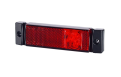 Univerzalna označevalna / opozorilna LED luč / Rdeča / 3 LED / max 1,2W / DC 12-24V / E9 homologacijski certifikat