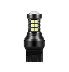 Avto LED žarnica 7440 - enopolna W3x16d, W21W / Hladno bela / 27 LED / 7W / DC12V-19V / Canbus