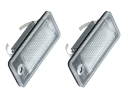 Avto lučka za osvetlitev registrske tablice / CanBus z uporom / Hladno bela / 12V - za vozilo Audi A3, A4, A6, A8, Q7 - 01-09