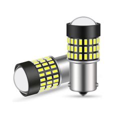 Avto LED žarnica 1156, BaU15S - enopolna / PY21W / Hladno bela / 78 LED / 3014 / 8W / DC10-30V / Canbus