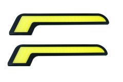 Avtomobilski DRL slim LED lučki / COB 2 x 6W / DC12V / Hladna Bela / "L" oblika