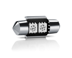 LED sijalka SJ / žarnica C5W, C21W, SV7-8, S8.5, SV8, SV8.5-8 / sofitna / cevna / Hladno bela / 2 LED / 5050 / 0,48W = 2,66W / 12V / Canbus / 31mm