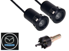 Univerzalna vgradna vzmetna laserska LED lučka za projiciranje logotipa MAZDA / 12-24V
