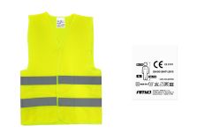 Rumen varnostni telovnik SV-02 s certifikatom