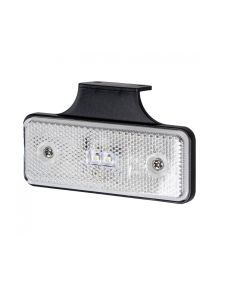 LED marker luč 12/24V 2 LED  bela | stranska pozicijska luč