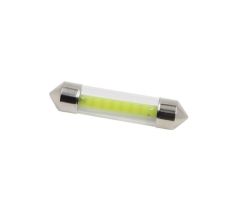 Avto cevna LED žarnica SJ /  C5W, C21W, SV7-8, S8.5, SV8, SV8.5-8 / sofitna / cevna / Hladno bela / COB / 0,5W = 2W / 12V / 42mm