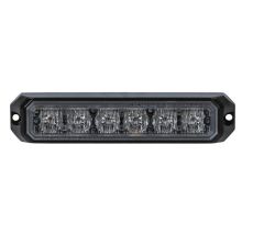 Stroboskopska opozorilna luč CREE / Oranžna / 6 LED / 6x3W / DC 12-24V / E9 R65 R10 homologacijski certifikat