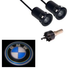 Univerzalna vgradna vzmetna laserska LED lučka za projiciranje logotipa BMW / 12-24V