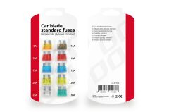 Komplet avtomobilskih varovalk standard / 10 kosov ( 5A, 7.5A, 2x10A, 2x15A, 2x20A, 25A, 30A )