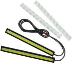 Avtomobilski DRL slim LED lučki / COB 2 x 6W / DC12V / Modra