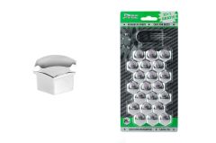 PVC pokrovčki za zaščito glave vijakov in matic 21mm / krom   Okrasni pokrovi vijakov na platiščih 21mm