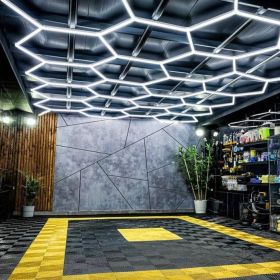 Modularni sistem razsvetljave HEXAGON LED / 297 x 412 cm / 368W / hladno bela 6000K